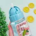 Garrafa Plástica 450 ml Infantil Estampada (Elefante, Girafa, Leão e Macaco) - Weeze