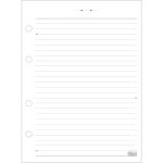 Refil Be Nice Tamanho Colegial 17,7 x 24 cm Compatível com Fichário e Caderno Argolado 80 Folhas Pautadas + Cartela de Adesivos - Tilibra