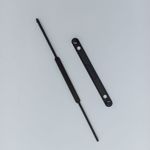 Grampo Trilho Plástico 19cm c/50 Unidades (Natural e Preto) | Carbrink