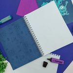Caderno Universitário Smart Monstros SA James Sullivan Azul 20 x 27,5 cm 80 Folhas - DAC