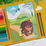 Caderno Brochura Capa Dura Caligrafia Dominguinhos 19 x 24,8 cm 40 Folhas - São Domingos