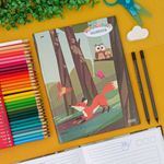 Caderno Brochura Capa Dura Caligrafia Dominguinhos 19 x 24,8 cm 40 Folhas - São Domingos