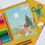 Caderno Quadriculado 10x10 Dominguinhos 19 x 24,8 cm 40 Folhas - São Domingos