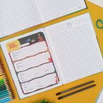 Caderno Quadriculado 10x10 Dominguinhos 19 x 24,8 cm 40 Folhas - São Domingos
