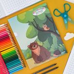 Caderno Quadriculado 10x10 Dominguinhos 19 x 24,8 cm 40 Folhas - São Domingos