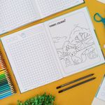 Caderno Quadriculado 10x10 Dominguinhos 19 x 24,8 cm 40 Folhas - São Domingos