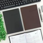 Agenda 2024 Advogado Preta e Marrom 14,5 X 20,5 cm 192 Folhas - Tilibra
