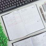 Agenda 2024 Advogado Preta e Marrom 14,5 X 20,5 cm 192 Folhas - Tilibra