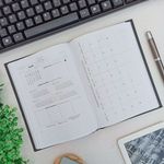 Agenda 2024 Advogado Preta e Marrom 14,5 X 20,5 cm 192 Folhas - Tilibra