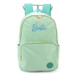 Mochila Escolar Barbie Turquesa Veludo - Luxcel