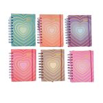 Agenda 2024 Executiva Colorida Coração 10 x 14,1 cm 168 Folhas - Interponte