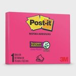 Bloco Adesivo Post-It 76 mm x 102 mm 90 Folhas - 3M