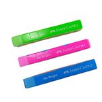 Borracha Be Bright com Recorte na Capa Protetora (Azul, Rosa e Verde) - Faber-Castell