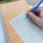 Kit Gabarito para Desenho 6 Réguas - Waleu