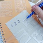 Kit Gabarito para Desenho 6 Réguas - Waleu