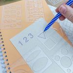 Kit Gabarito para Desenho 6 Réguas - Waleu