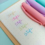 Caneta Esferográfica Média Trilux Style Colors 5 Cores Pastel - Faber Castell
