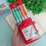 Caneta Esferográfica Média Trilux Style Colors 5 Cores Pastel - Faber Castell