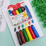 Canetinhas Ultra Laváveis Extrajumbo com 6 Cores Tradicionais - Faber-Castell