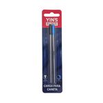 Kit Recarga para Caneta Esferográfia Tinta Azul e Preta 1.0 mm - Yin's