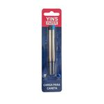 Kit Recarga para Caneta Esferográfia Tinta Azul e Preta 1.0 mm - Yin's