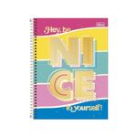 Caderno Universitário Capa Dura com Espiral Be Nice 80 Folhas 200 x 275 mm - Tilibra
