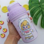 Kit Lancheira Infantil com 2 Talheres + Garrafa 500 ml - Interponte