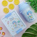 Kit Lancheira Infantil com 2 Talheres + Garrafa 500 ml - Interponte