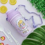 Kit Lancheira Infantil com 2 Talheres + Garrafa 500 ml - Interponte