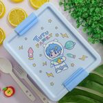 Kit Lancheira Infantil com 2 Talheres + Garrafa 500 ml - Interponte