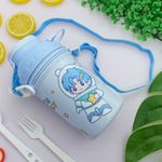 Kit Lancheira Infantil com 2 Talheres + Garrafa 500 ml - Interponte