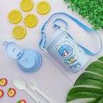 Kit Lancheira Infantil com 2 Talheres + Garrafa 500 ml - Interponte