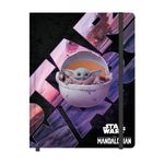 Caderno Colegial Brochura Star Wars 80 Folhas (Baby Yoda) 19 x 24,5 cm - Jandaia
