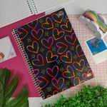 Caderno Universitário Feminino Hit 1 Matéria Espiral 80 Folhas - Tilibra