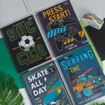 Caderno Universitário Masculino Hit 1 Matéria Espiral 80 Folhas - Tilibra