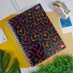 Caderno Universitário Feminino Hit 16 Matérias Espiral 256 Folhas - Tilibra
