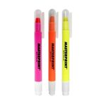 Kit com 3 Unidades Caneta Marca Texto em Gel (Amarelo, Laranja e Rosa) - MasterPrint