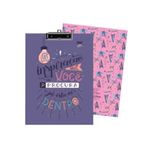 Prancheta Roxa  23 x 31 cm Lettering c/ 20 Folhas - Dac