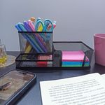 Organizador Porta Lápis/Clips/Lembrete Metal Preto - Rio Tijucas