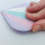 Bloco de Anotações Destacável Enjoy Formato Coração Tom Pastel com 30 Folhas 67 x 66 mm - DAC