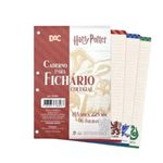 Refil para Caderno Argolado ou Fichário Colegial Harry Potter 155 x 225 mm com 96 Folhas Pautadas e Decoradas - DAC