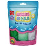 Kit Três Cores Tons de Verde Massa de E.V.A. 50 Gramas Para Modelagem - Make+