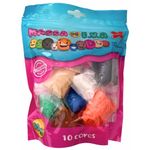 Massa de E.V.A Kit 10 Cores 50 Gramas - Make+