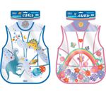 Avental Plástico Escolar com Bolso Interno (Jardim e Espaço) 42 X 32 cm - Tilibra