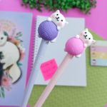 Caneta em Gel 0.5mm Purrfect Cats Tinta Preta - Tilibra