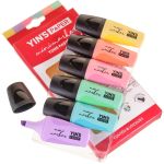 Caneta Marca Texto Mini Marker 6 Cores Tom Pastel - Yins