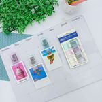 Prendedor de Papel Magnético 3 Unidades 61 mm (Azul, Rosa e Transparente) - Tilibra