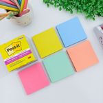 Bloco Adesivo Post-it Coleção Alegria 5 Blocos 76 x 76 mm  450 Folhas - 3M