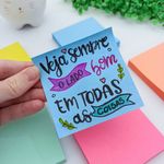 Bloco Adesivo Post-it Coleção Alegria 5 Blocos 76 x 76 mm  450 Folhas - 3M