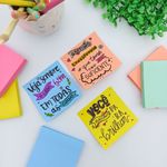 Bloco Adesivo Post-it Coleção Alegria 5 Blocos 76 x 76 mm  450 Folhas - 3M